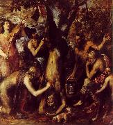 TIZIANO Vecellio The Flaying of Marsyas ar oil painting on canvas